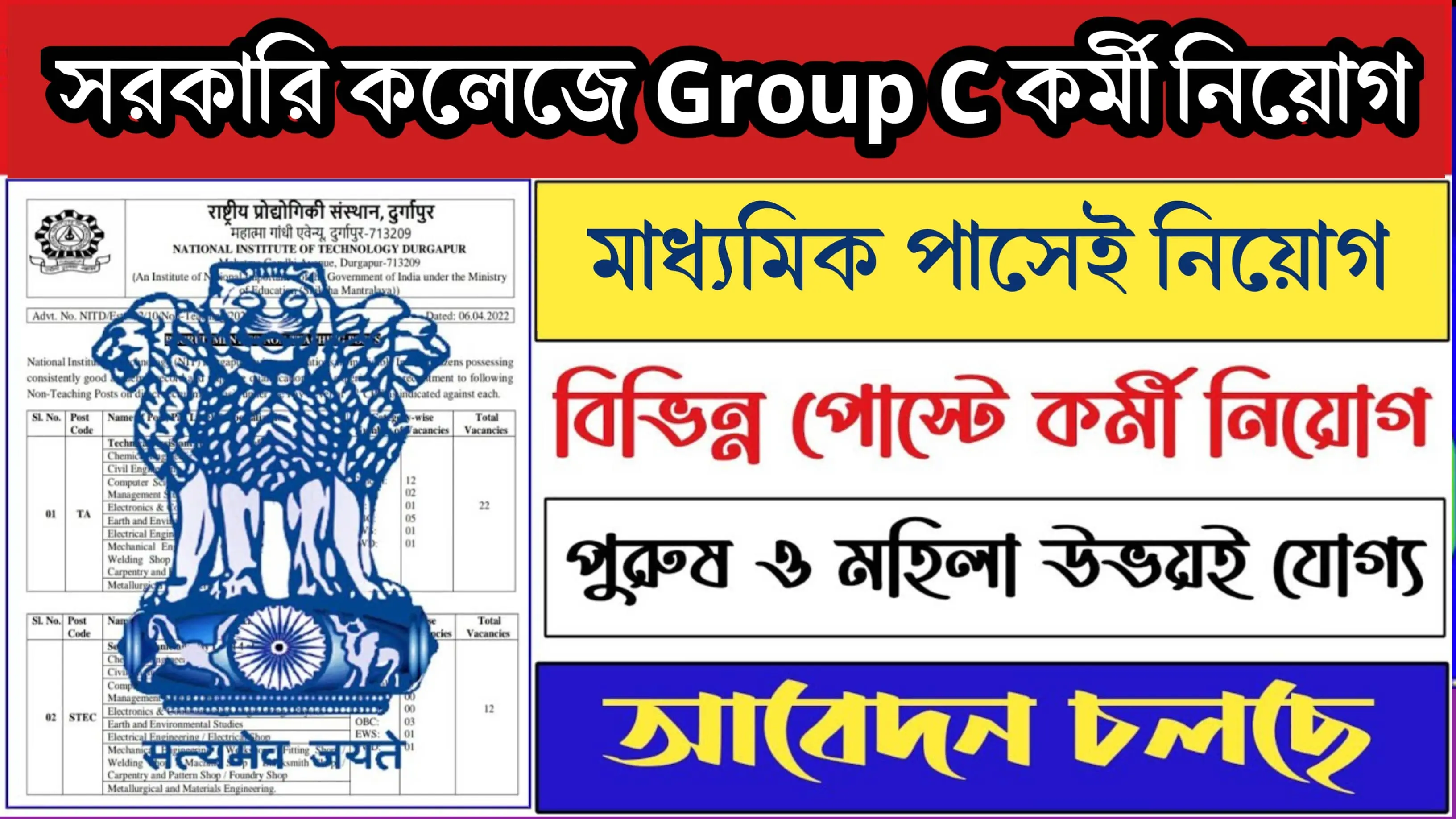 Group C staff recruitment 2024