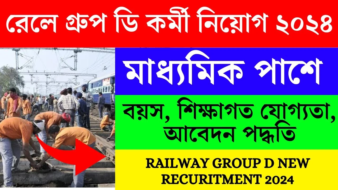 RRC group D new recruitment 2024